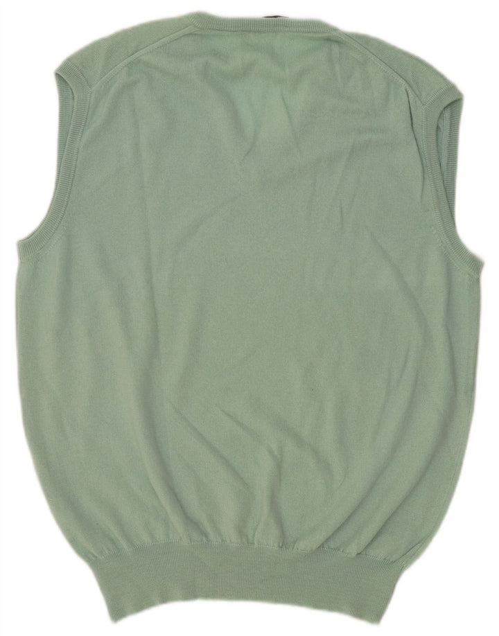 Cacharel Herrevest Tank Top Stor Grøn Virgin Wool