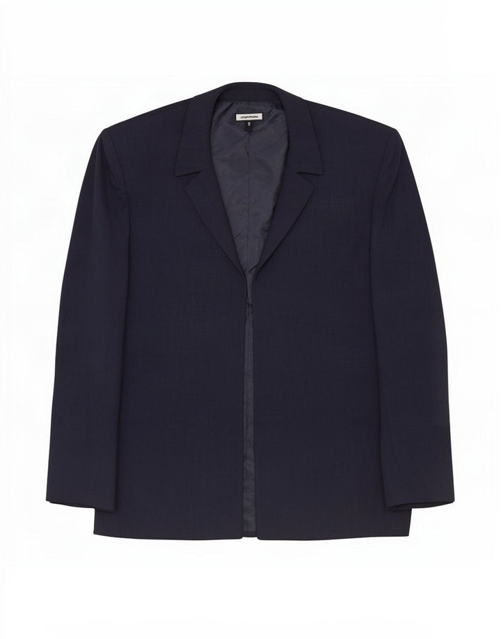 Marks & Spencer Dame Blazer Jacket UK 14 Large Navy Blue Polyester