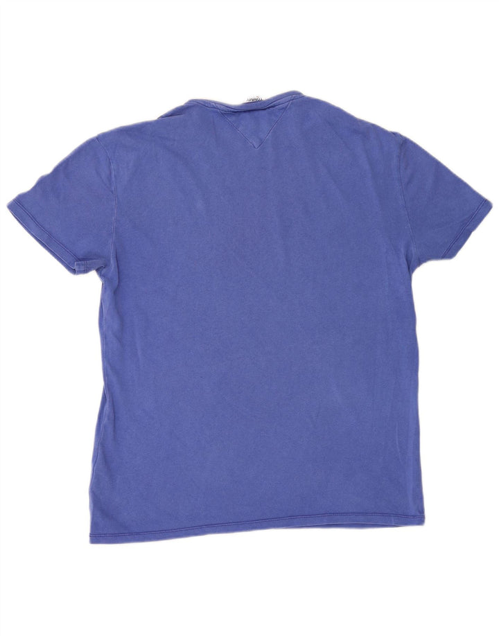 Tommy Hilfiger Herre T-Shirt Top Lille Blå