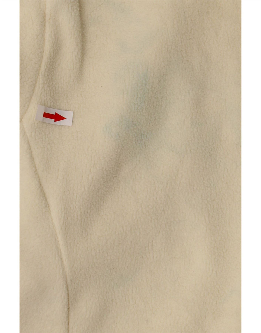 Calvin Klein Jeans Dame Hættejakke Fleecejakke UK 18 XL Off White Polyester