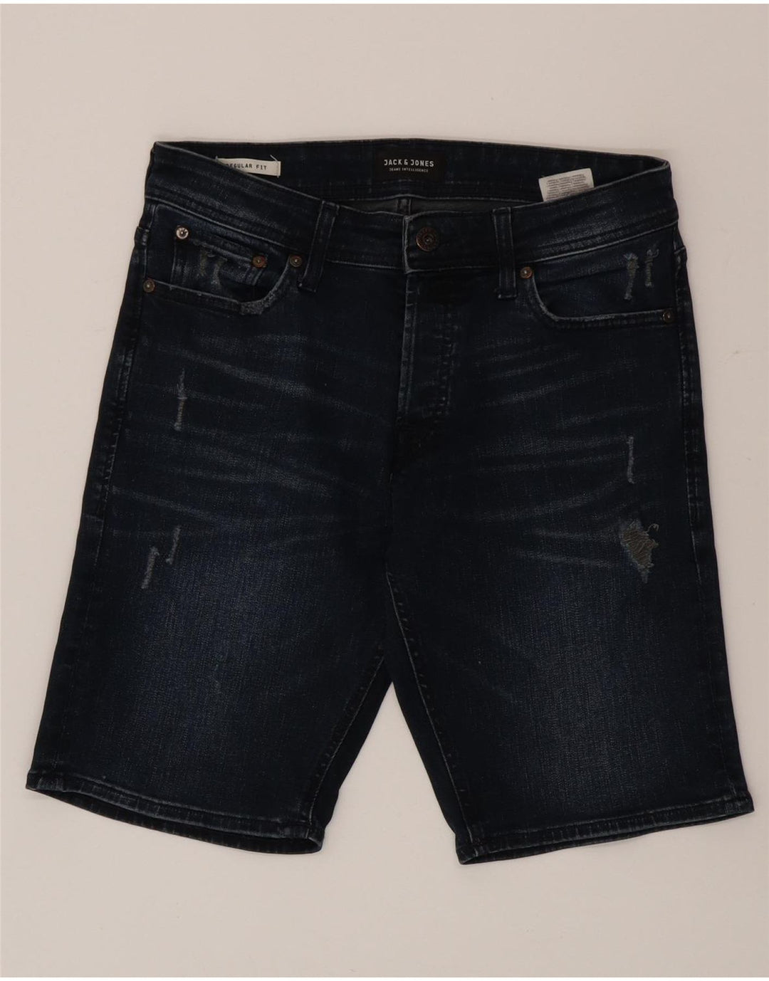 Jack & Jones Herre Regular Fit denimshorts Små W29 marineblå bomuld