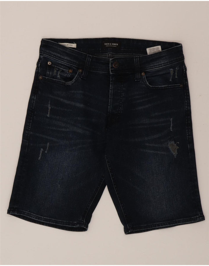 Jack & Jones Herre Regular Fit denimshorts Små W29 marineblå bomuld