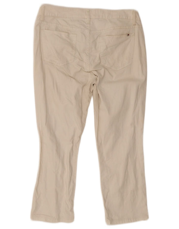 Tommy Hilfiger Womens Cropped Jeans US 12 Large W34 L23 Beige Bomuld