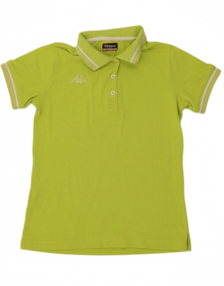 KAPPA Womens Polo Shirt UK 12 Medium Green