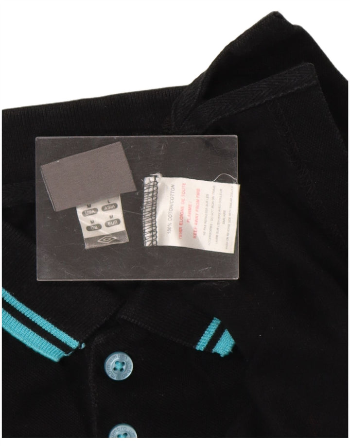 UMBRO Poloshirt til mænd Medium Sort Bomuld