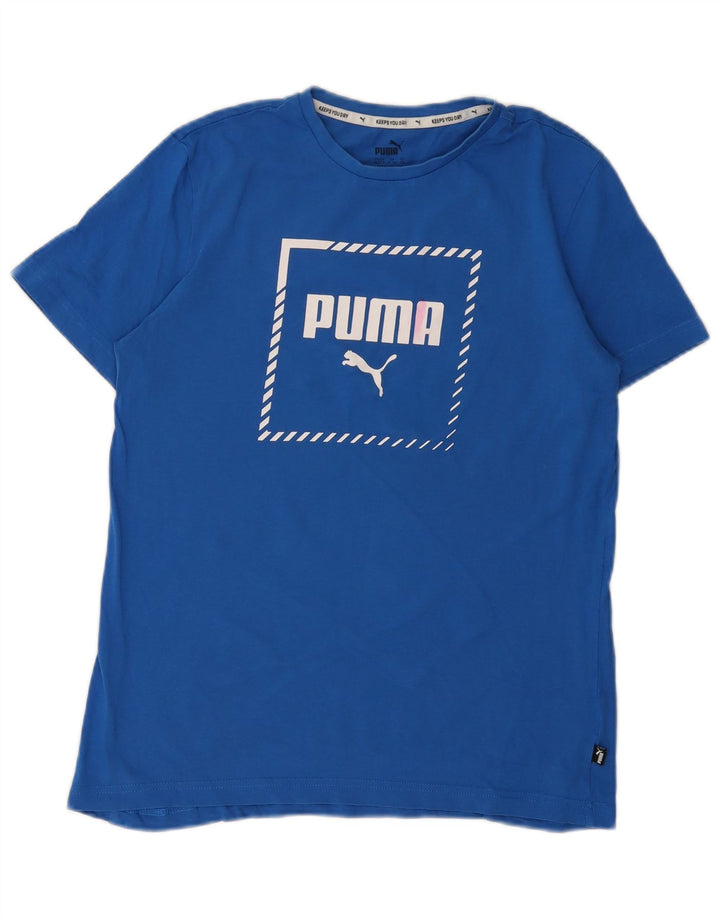 Puma drenge grafisk t-shirt top 15-16 år blå bomuld