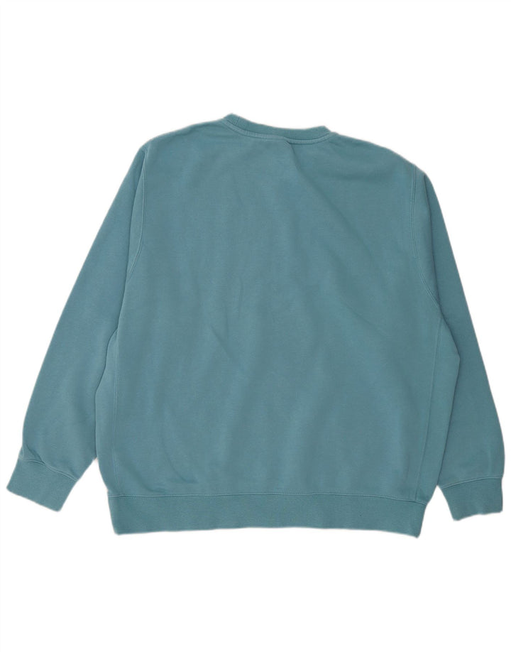 NIKE Sweatshirt Jumper til mænd XL Blå bomuld