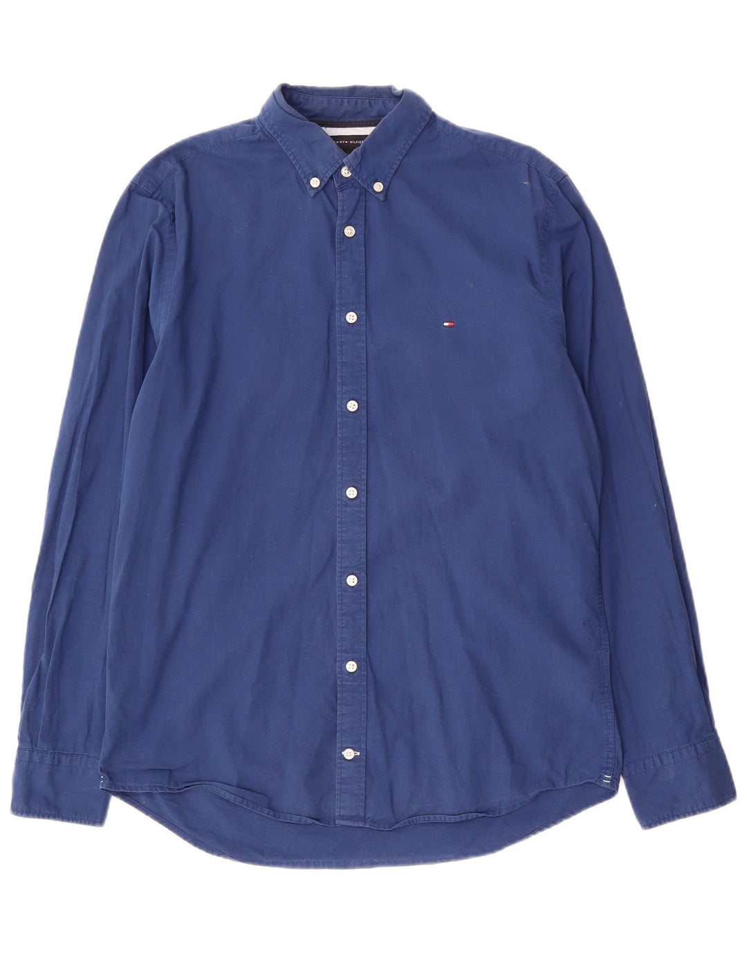 Tommy Hilfiger Herre Regular Fit skjorte Medium Blue Bomuld