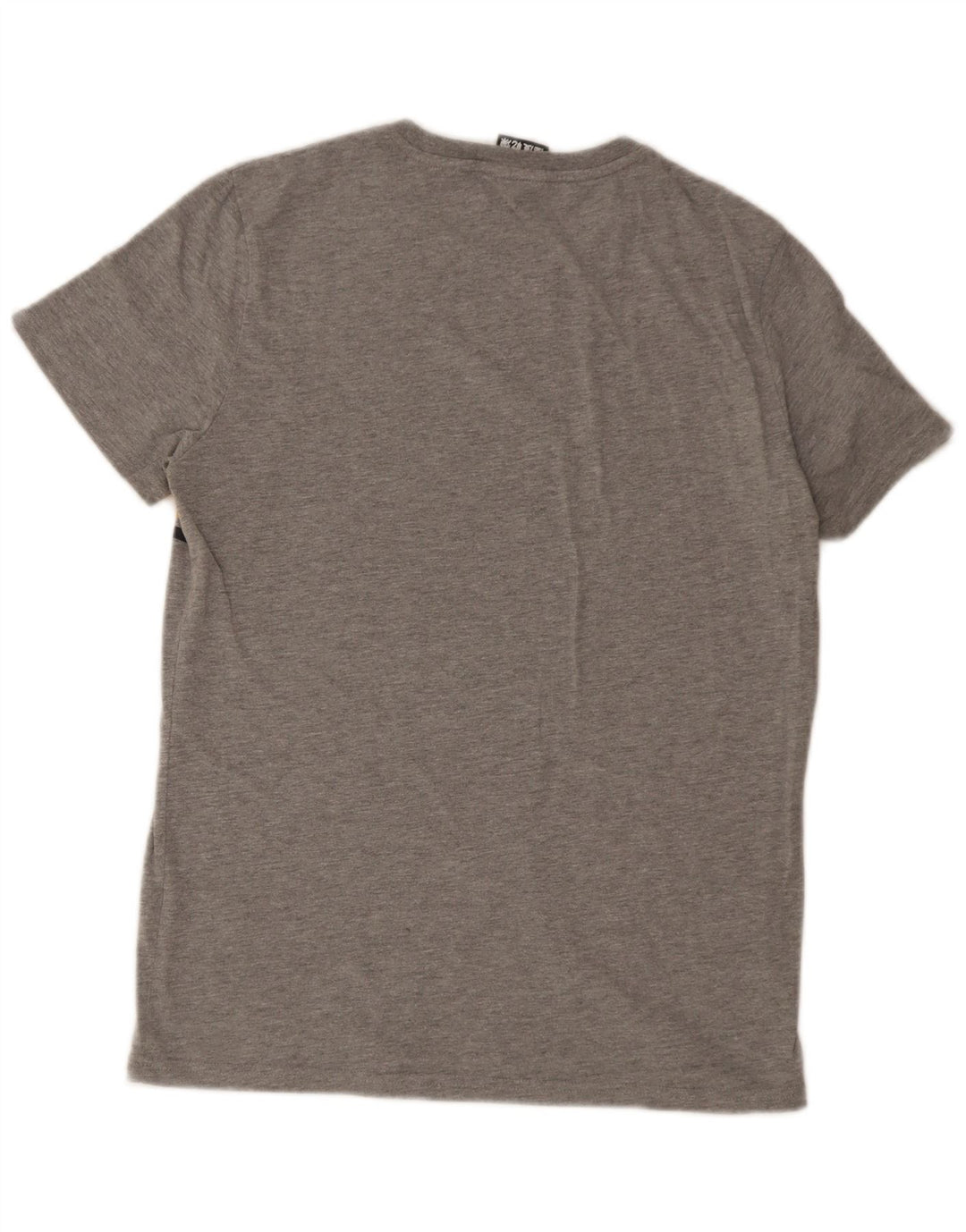 Superdry Grafisk T-shirt til mænd, mellemgrå Colourblock Bomuld