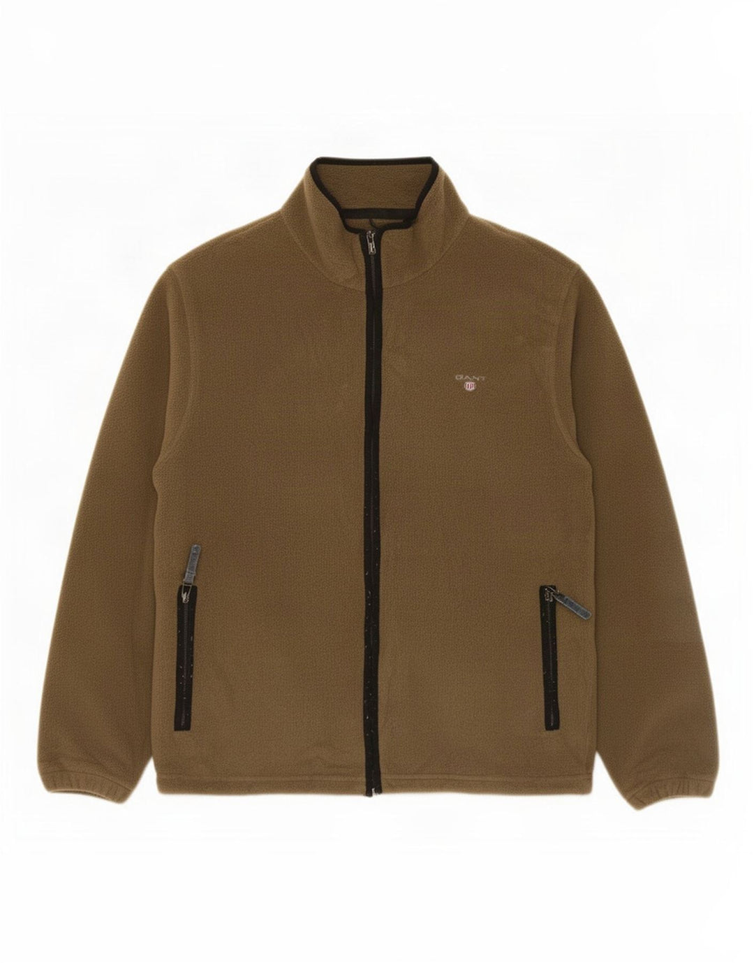Gant Herre Fleecejakke UK 38 Medium Khaki Polyester