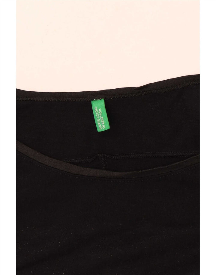 Benetton Dame Top Langærmet UK 16 Large Sort