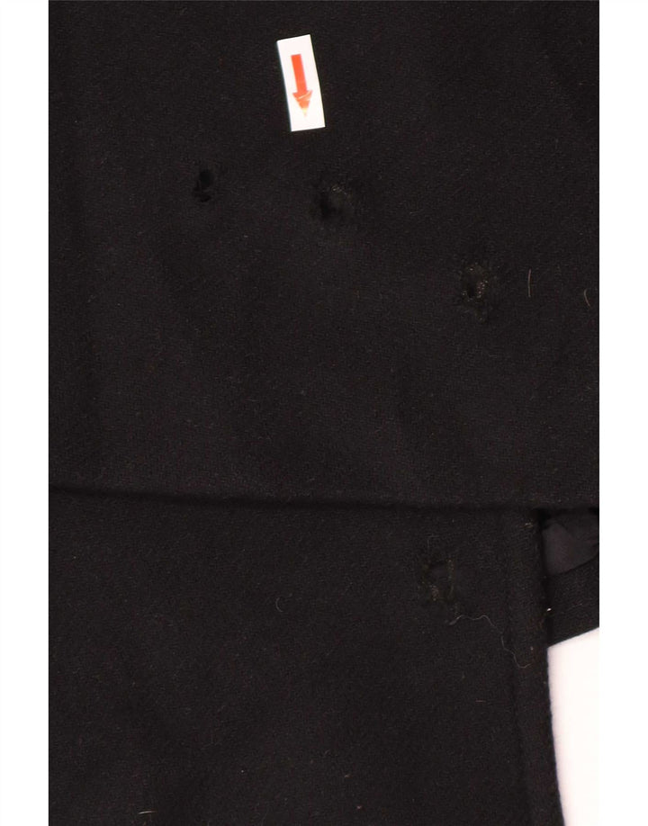 Zara Womens Open Overcoat UK 16 Large Black
