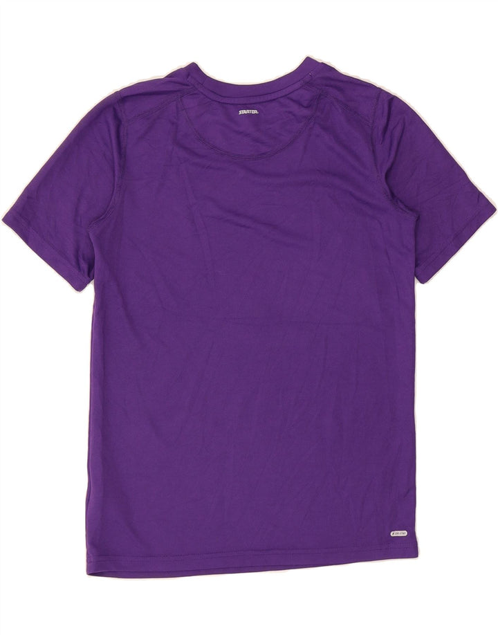 STARTER Boys T-Shirt Top 13-14 Years Large Purple Polyester Vintage Starter and Second-Hand Starter from Messina Hembry 