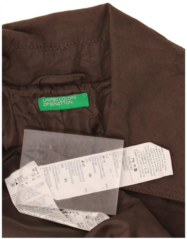 BENETTON Trenchcoat til kvinder IT 42 Mellembrun bomuld