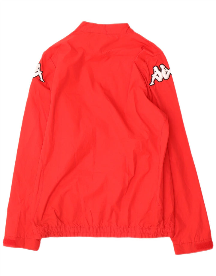 Kappa Boys Grafisk Zip Neck Pullover Træningsdragt Top 13-14 År Rød