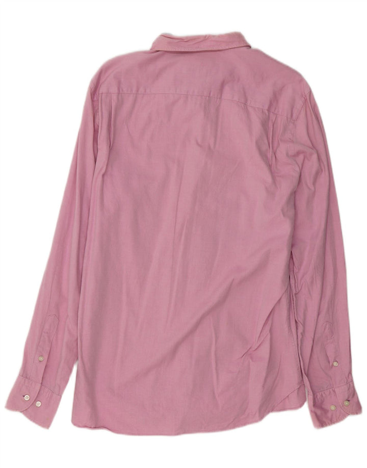 MASSIMO DUTTI Herreskjorte Stor Pink Bomuld