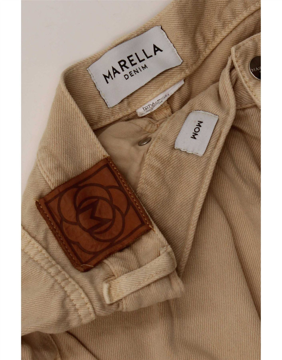 Marella Dame Mom Tapered Jeans W28 L26 Beige