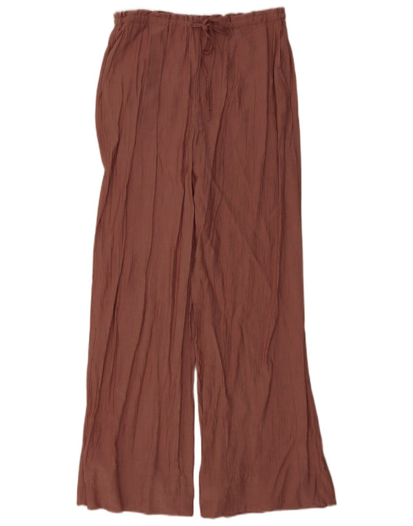 Zara Damebukser med brede ben XS W24 L30 Pink Viscose