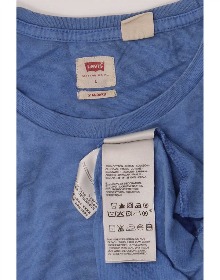 Levi's Herre Standard T-Shirt Top Stor Blå Bomuld