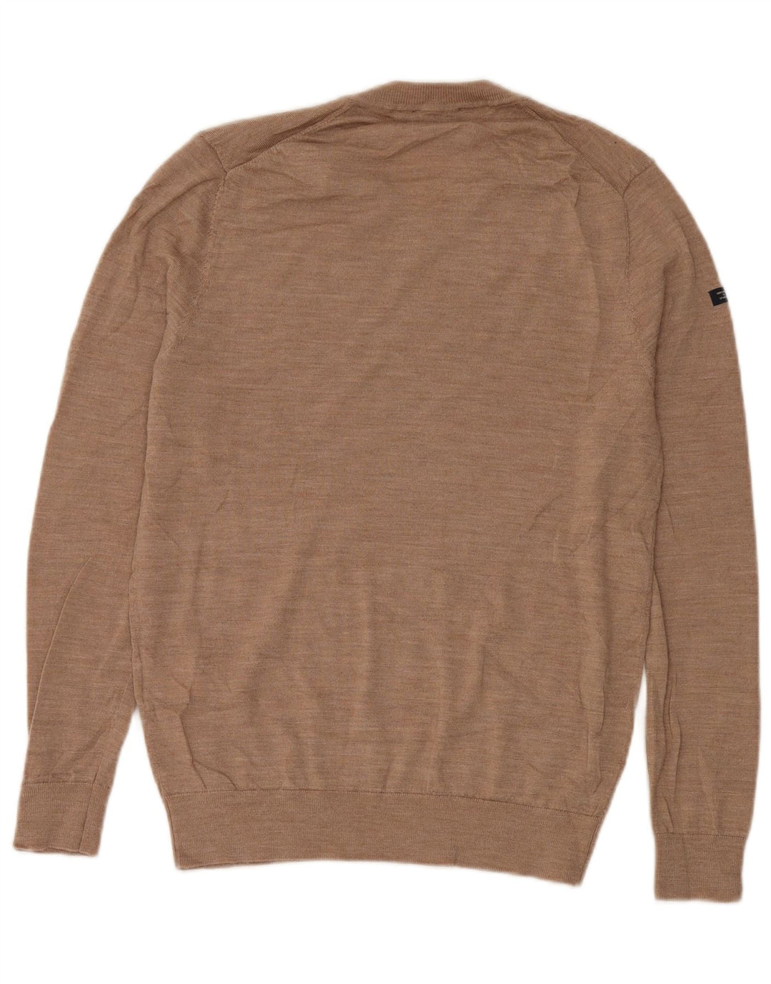 Superdry Herre V-hals sweater Medium Beige Merinould