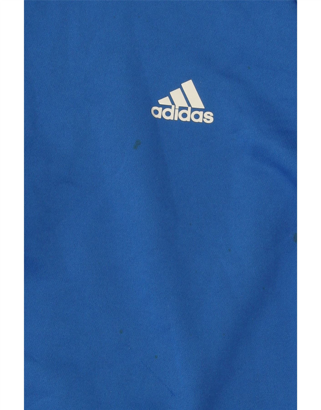 ADIDAS Mens Zip Neck Sweatshirt Jumper Large Blue Polyester Vintage Adidas and Second-Hand Adidas from Messina Hembry 