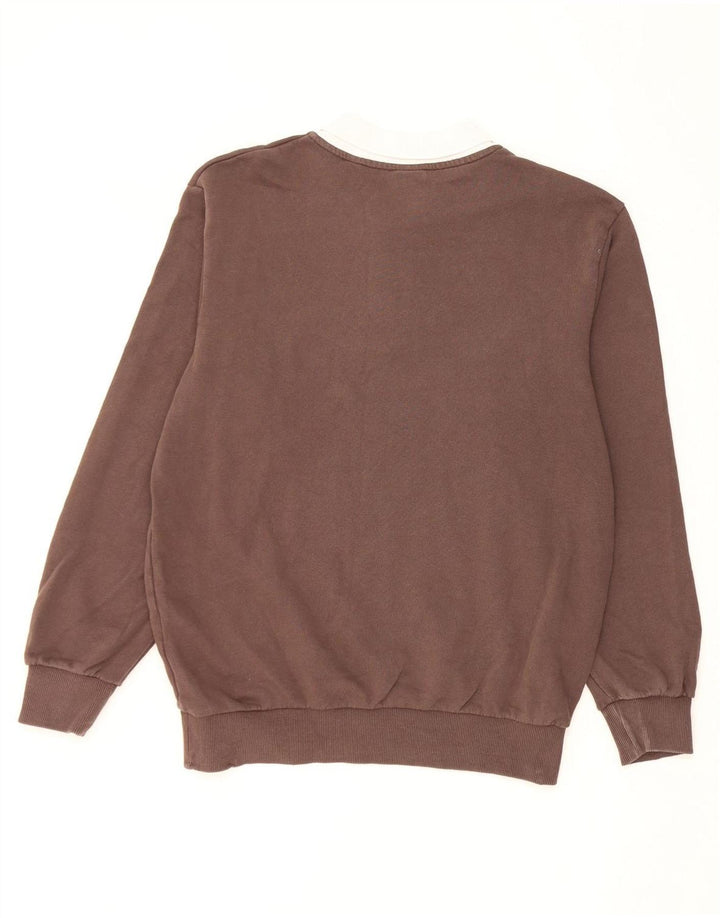 Jack & Jones Herre Polo Neck Sweatshirt Jumper Stor Brun Bomuld