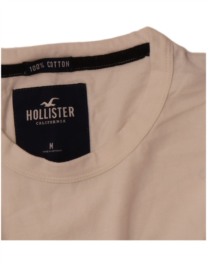 HOLLISTER Herre Grafisk Top Langærmet Medium White Colourblock Bomuld