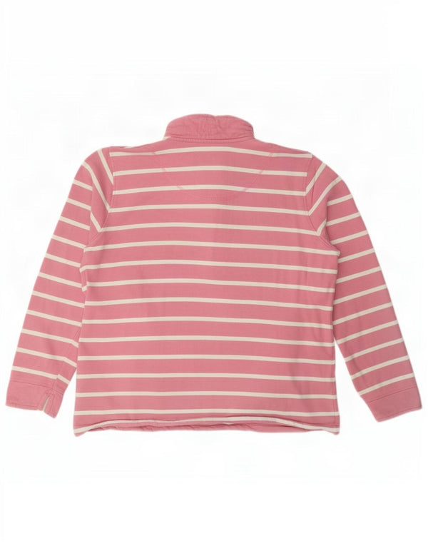 Crew Clothing Womens Oversized Sweatshirt Jumper UK 14 Large Pink Striped