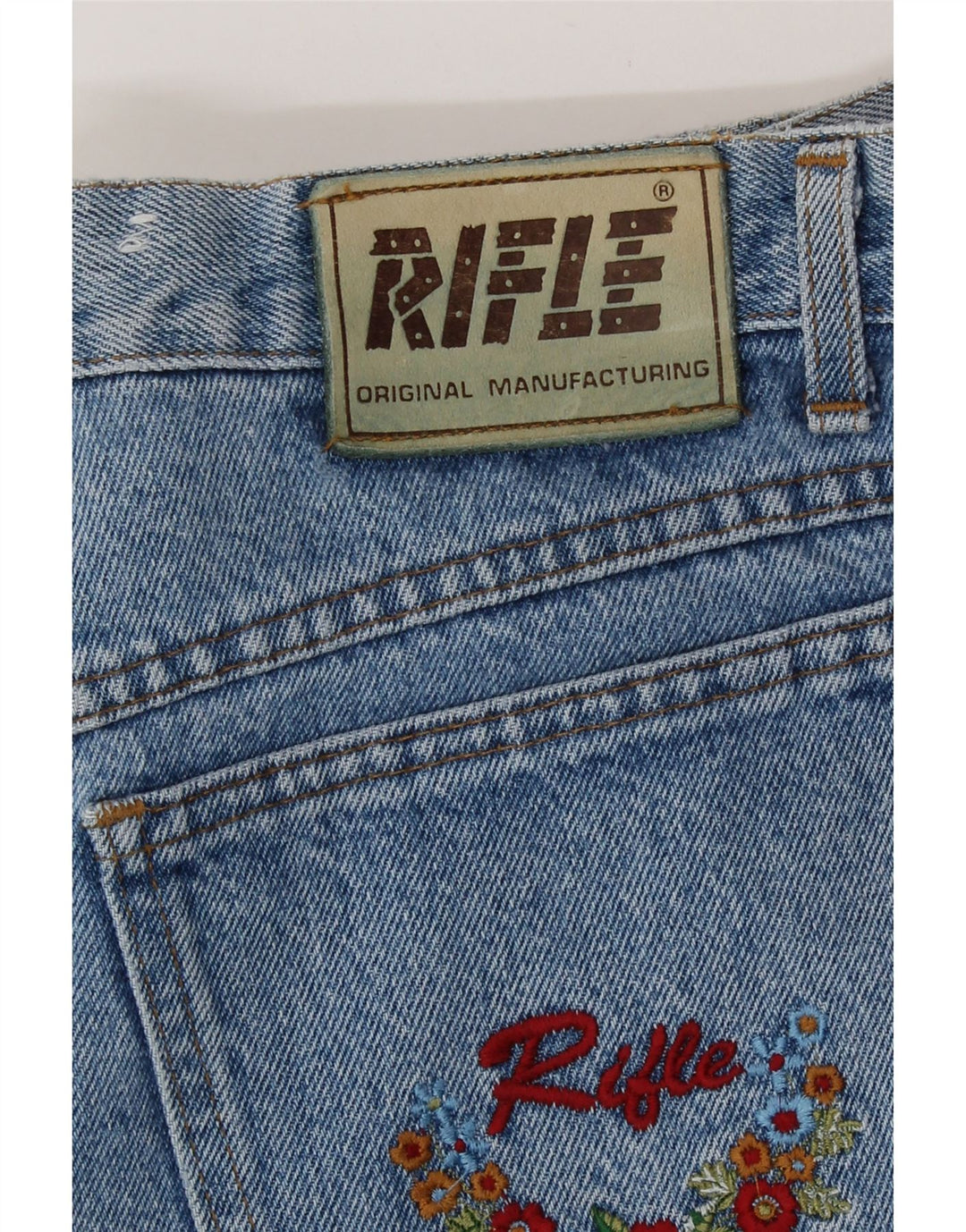 Rifle Dame High Rise Tapered Jeans W28 L29 Blå