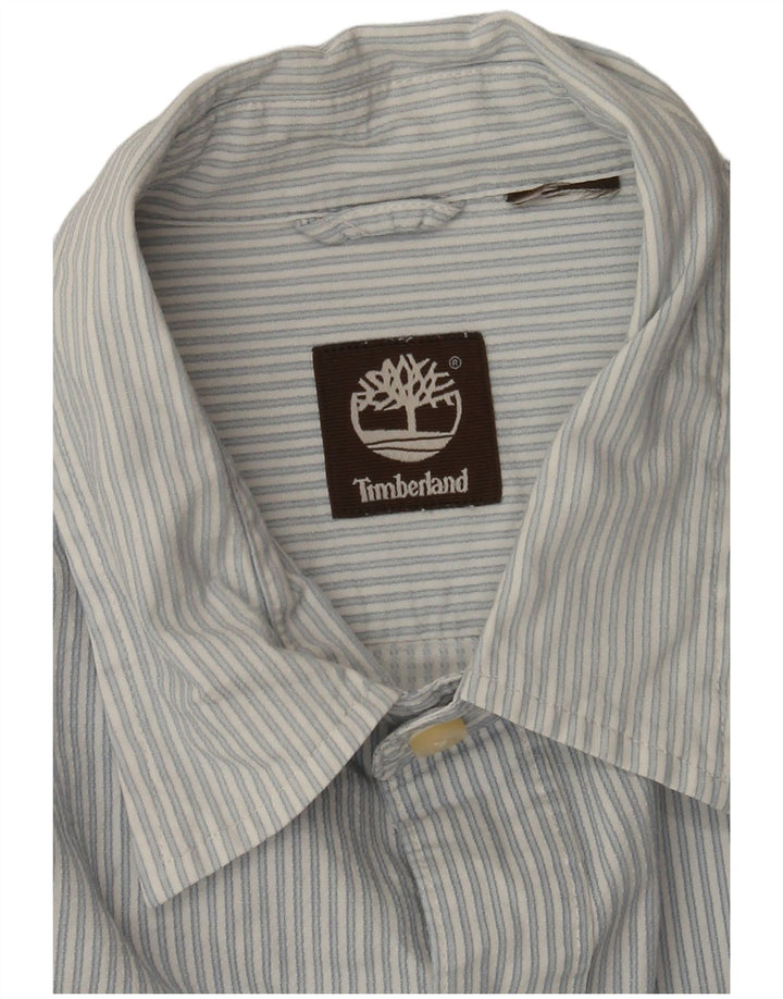 TIMBERLAND Mens Shirt XL White Striped
