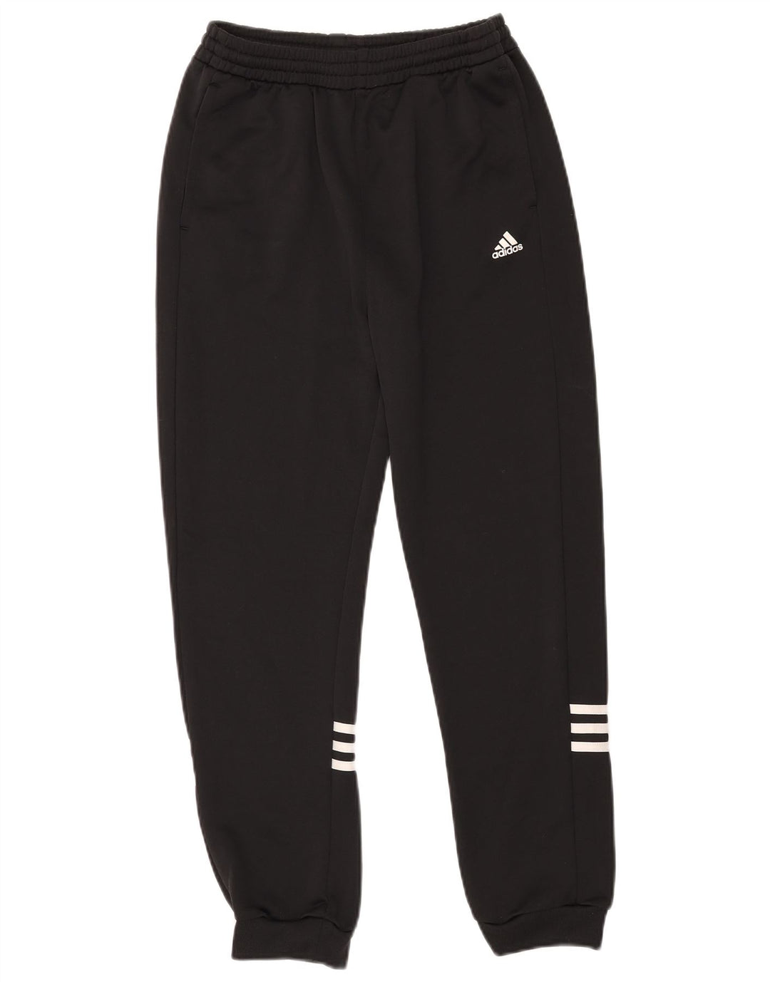 Adidas Drenge Træningsdragt Bukser Joggers 13-14 År Sort Polyester