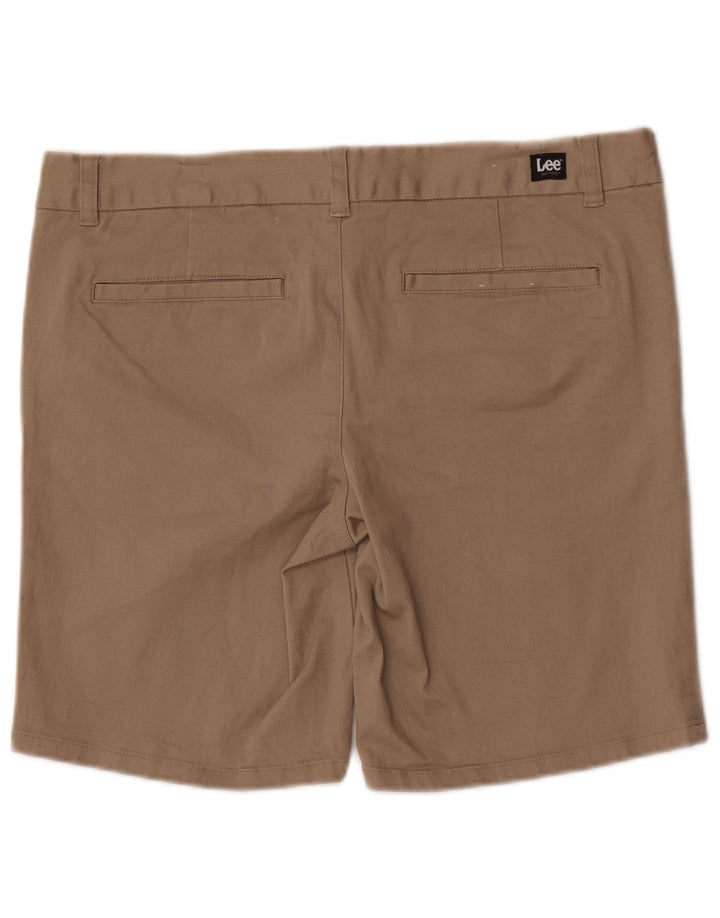 Lee Chino Shorts til kvinder US 13 Large W34 Brown Bomuld