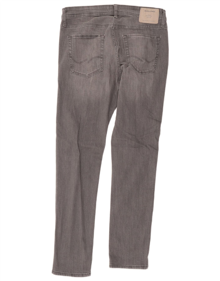 Jack & Jones Herre GLENN Slim Jeans W34 L33 Grå Bomuld