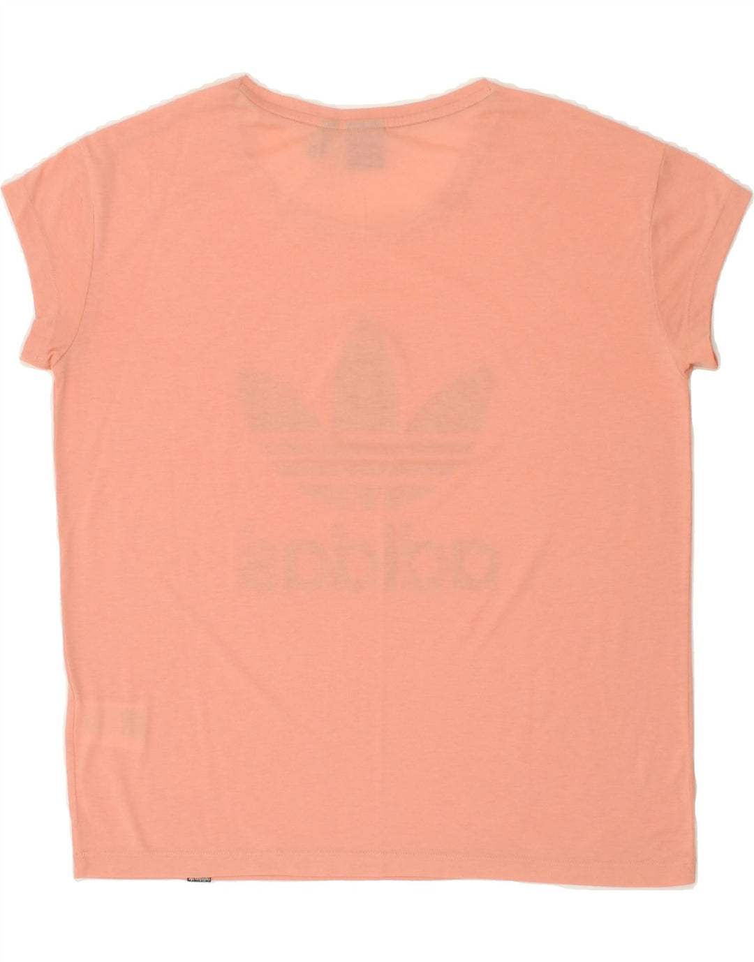 ADIDAS Womens Graphic T-Shirt Top UK 14 Large Pink Polyester Vintage Adidas and Second-Hand Adidas from Messina Hembry 