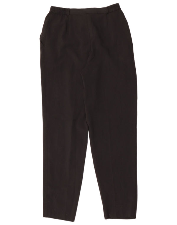 Marks & Spencer Højtaljede fritidsbukser til kvinder UK 10 Small W30 L31 Black