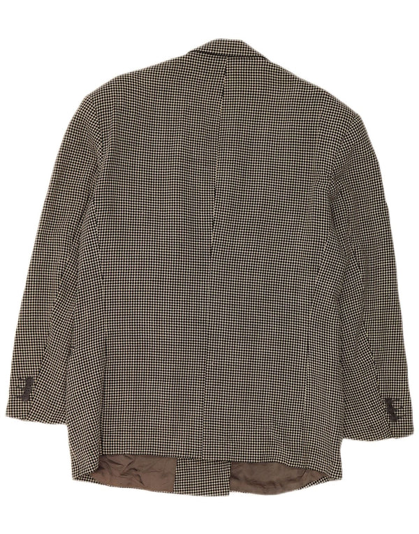 Hugo Boss Dame Dobbeltradet Blazer Jacket IT 50 XL Grå Plettet