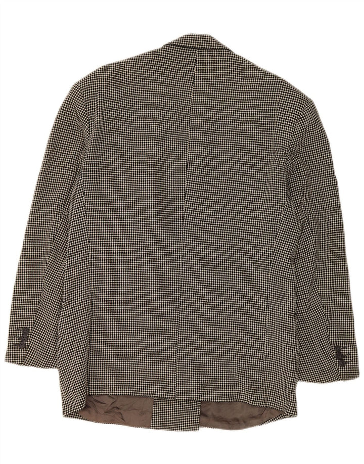 Hugo Boss Dame Dobbeltradet Blazer Jacket IT 50 XL Grå Plettet
