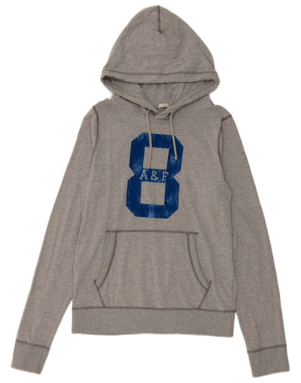 Abercrombie & Fitch Muscle hættetrøje til kvinder UK 16 Large Grey Flecked