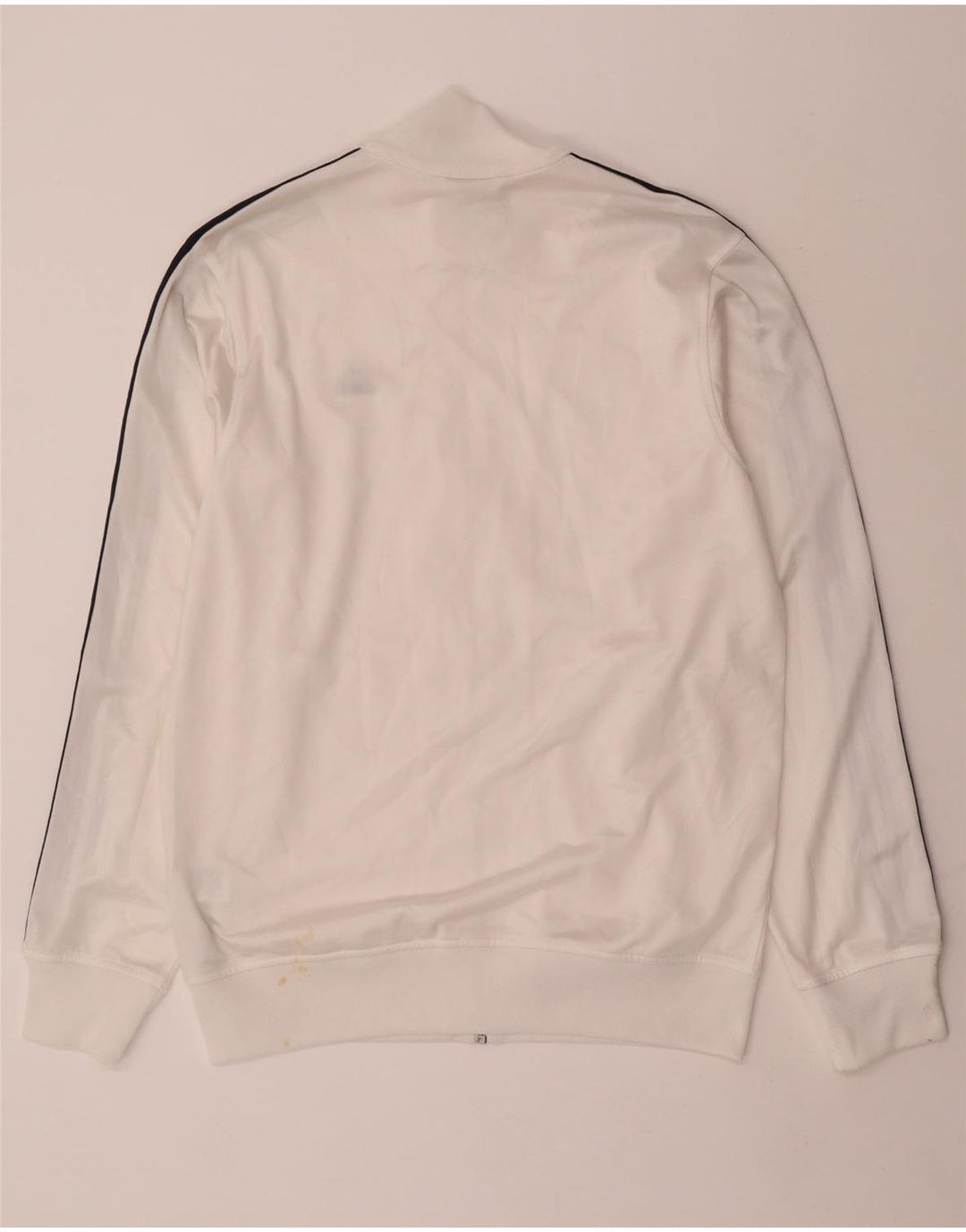 Adidas Træningsdragt til mænd Topjakke UK 38/40 Medium White Polyester Sports
