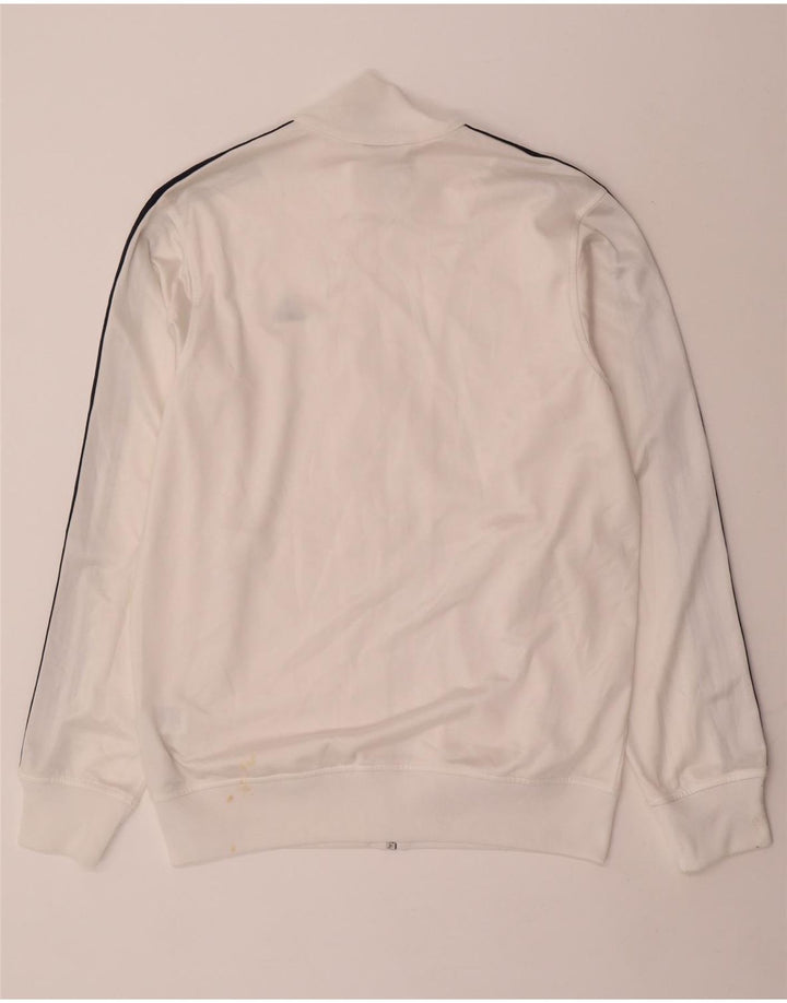 Adidas Træningsdragt til mænd Topjakke UK 38/40 Medium White Polyester Sports