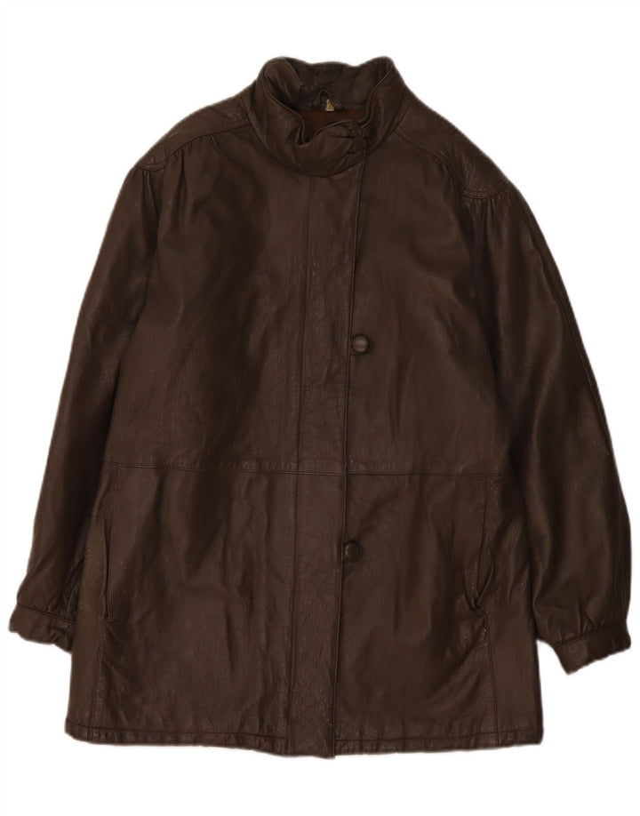 Vintage læderjakke til kvinder IT 44 Medium Grey