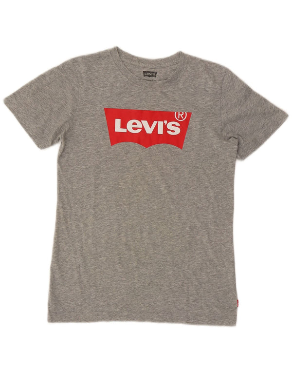 Levi's Boys Grafisk T-Shirt Top 13-14 år Grå Flecked