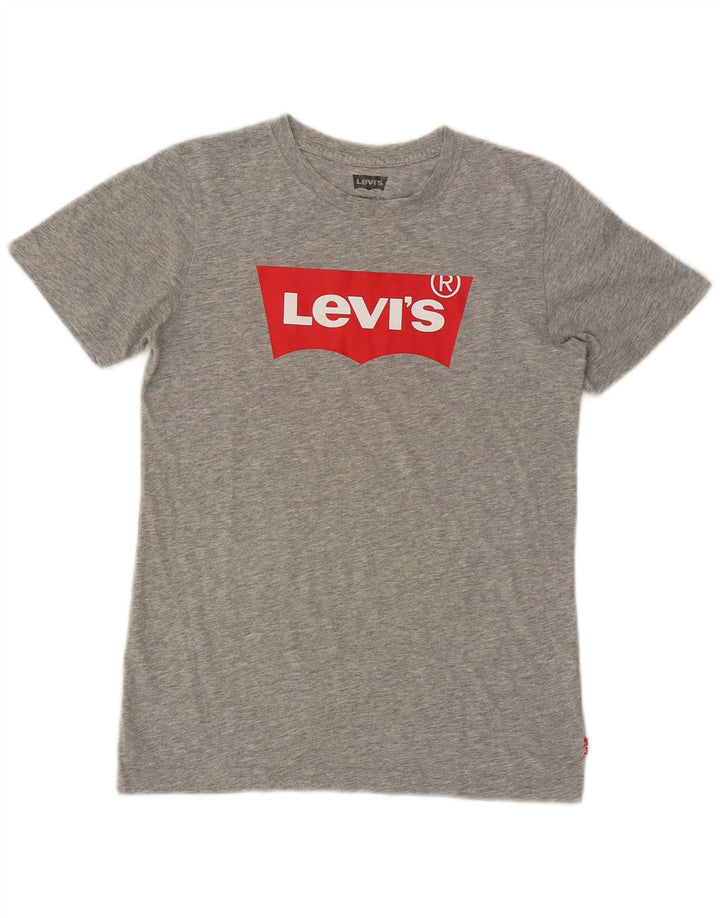 Levi's Boys Grafisk T-Shirt Top 13-14 år Grå Flecked