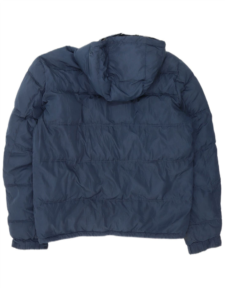 Lee Herre hættepolstret jakke UK 44 XL marineblå polyester