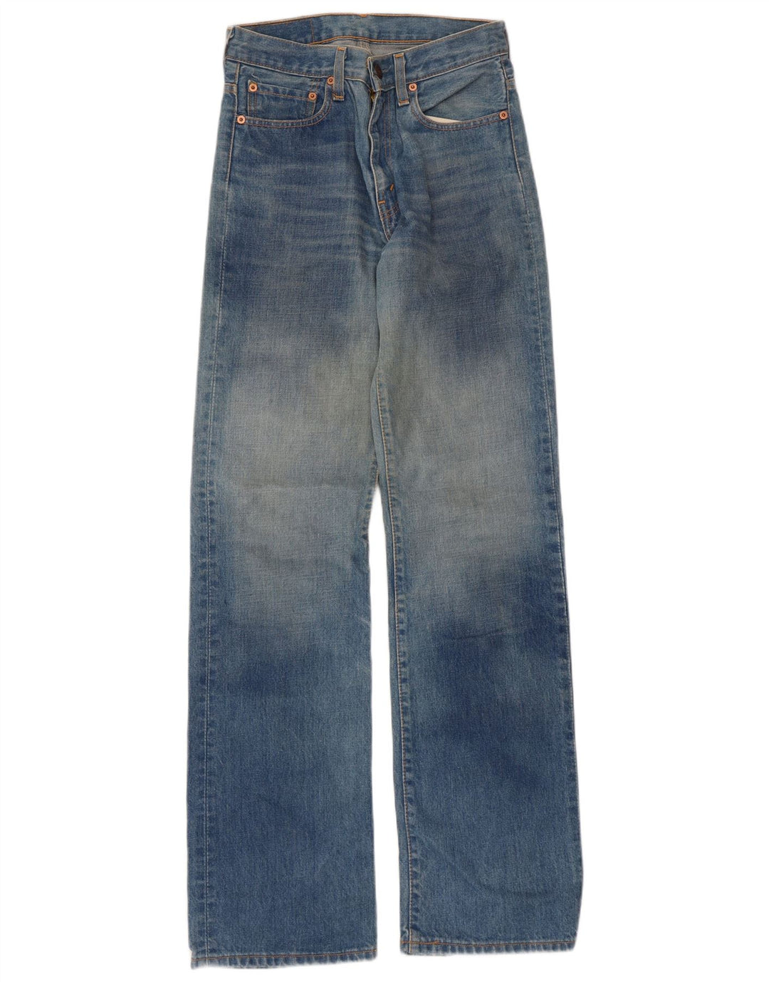 Levi's Herre Jeans med høj talje W28 L34 Blå Bomuld