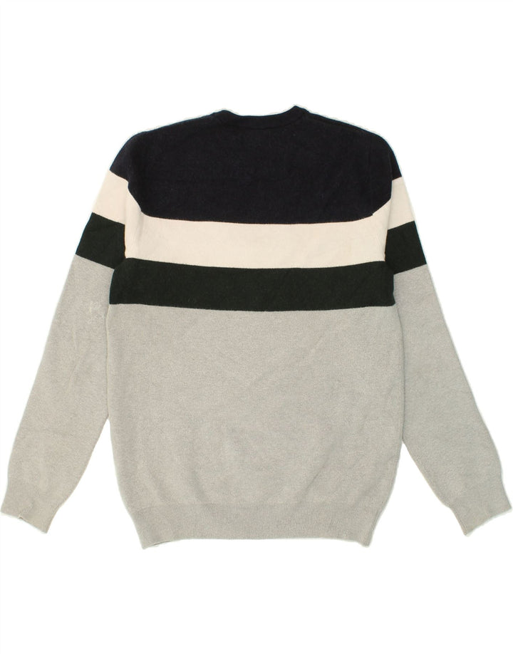 JULES Mens Sweatshirt Jumper Medium Grey Colourblock Viscose Vintage Jules and Second-Hand Jules from Messina Hembry 