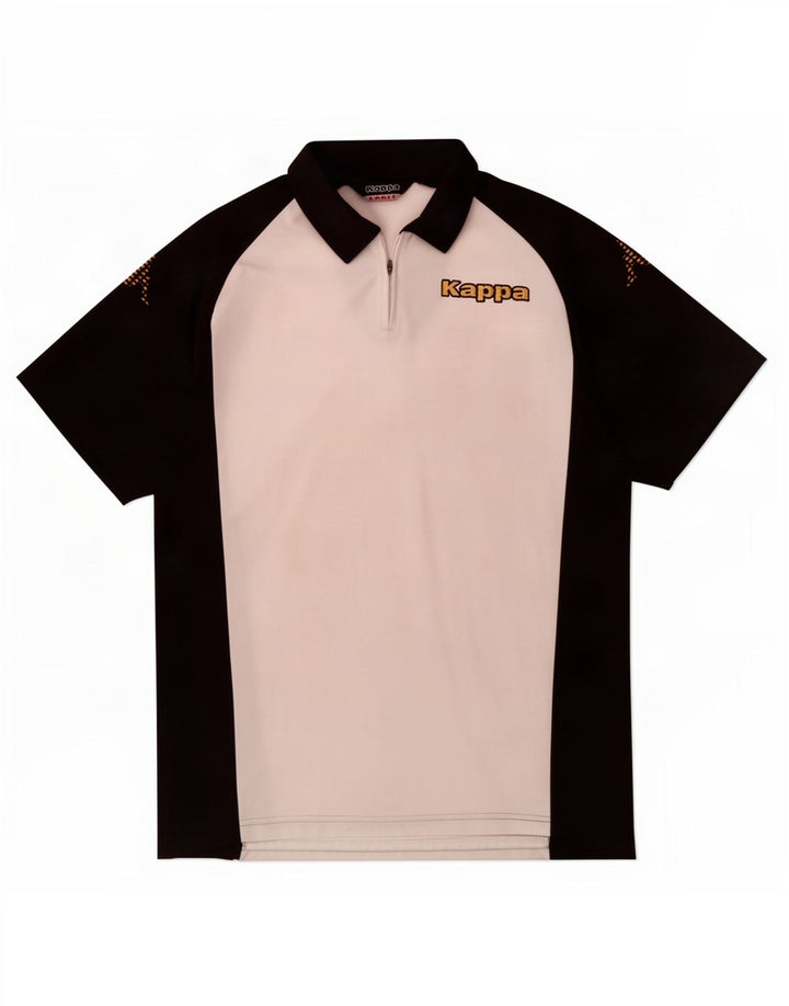 Kappa Polo Shirt til mænd Stor hvid Colourblock Polyester