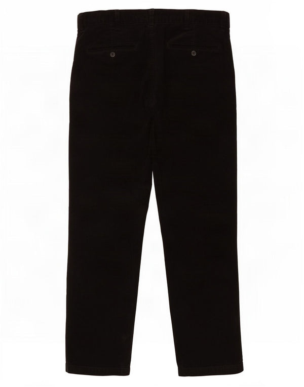 Marks & Spencer Herre Regular Fit Corduroy Bukser W36 L29 Sort bomuld