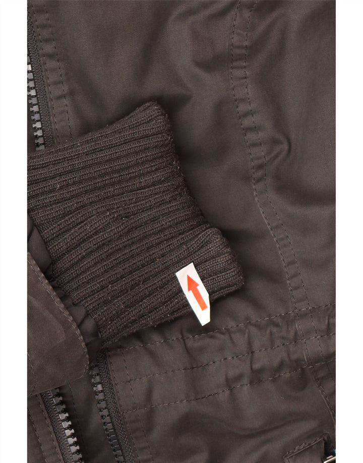 Superdry Herre The Windcheater Hooded Windbreaker Jacket UK 42 XL Grå