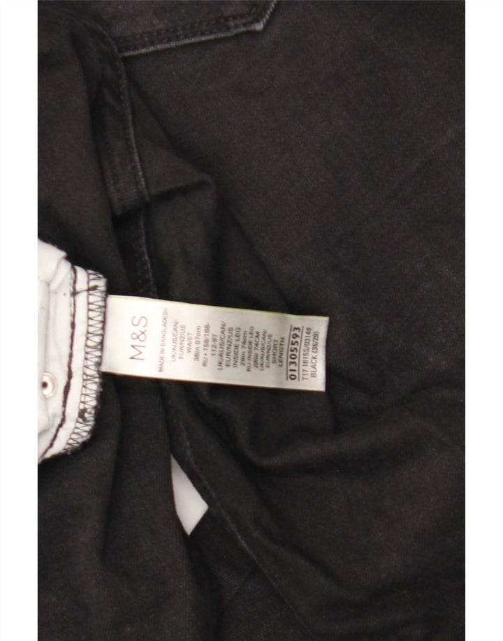 Marks & Spencer Herre Slim Jeans W38 L29 Sort Bomuld